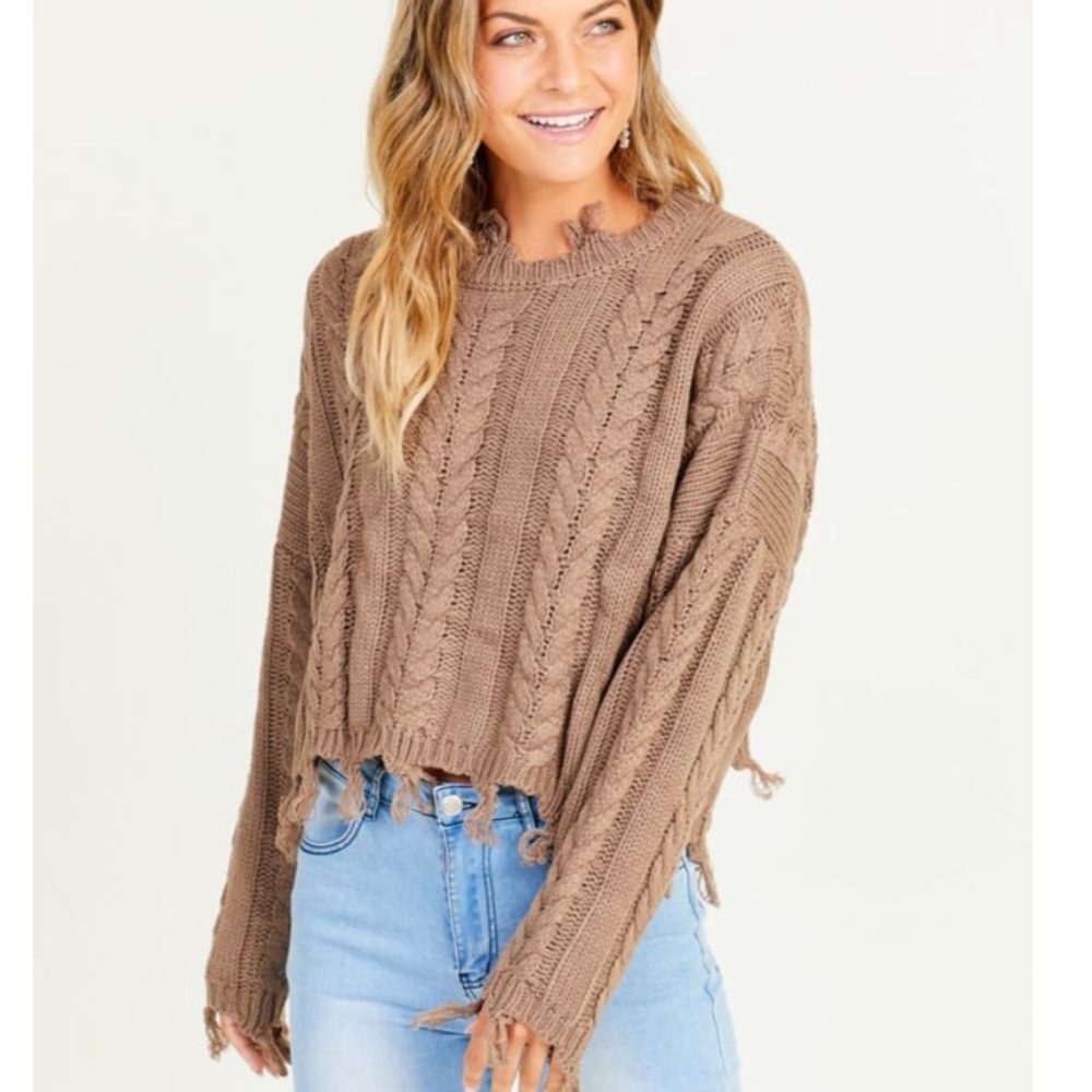 ALTAR’D State Destroyed Hem Sweater is NWT, Loose Fit, Size Medium